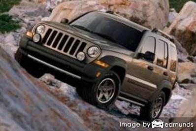 Insurance rates Jeep Liberty in San Francisco